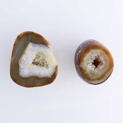 Carnelian Geodes Set of 2 - Expert Wholesale and Supplier of Wholesale Crystals & Bulk Gemstones, ["carnelian","Geodes","Madagascar"]