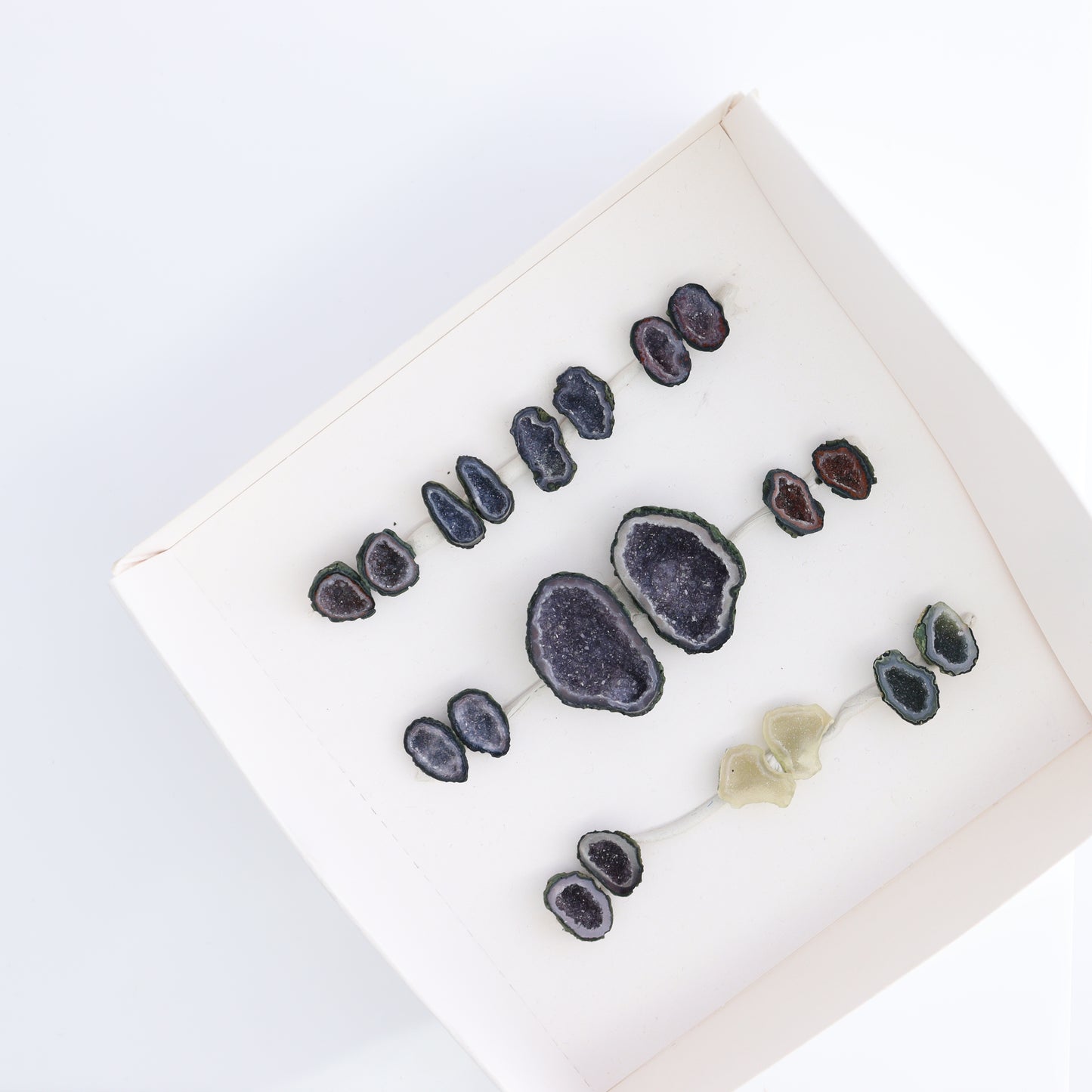 Tabasco Geodes 10 Pairs - Expert Wholesale and Supplier of Wholesale Crystals & Bulk Gemstones, ["Geodes","Tabasco Geode"]