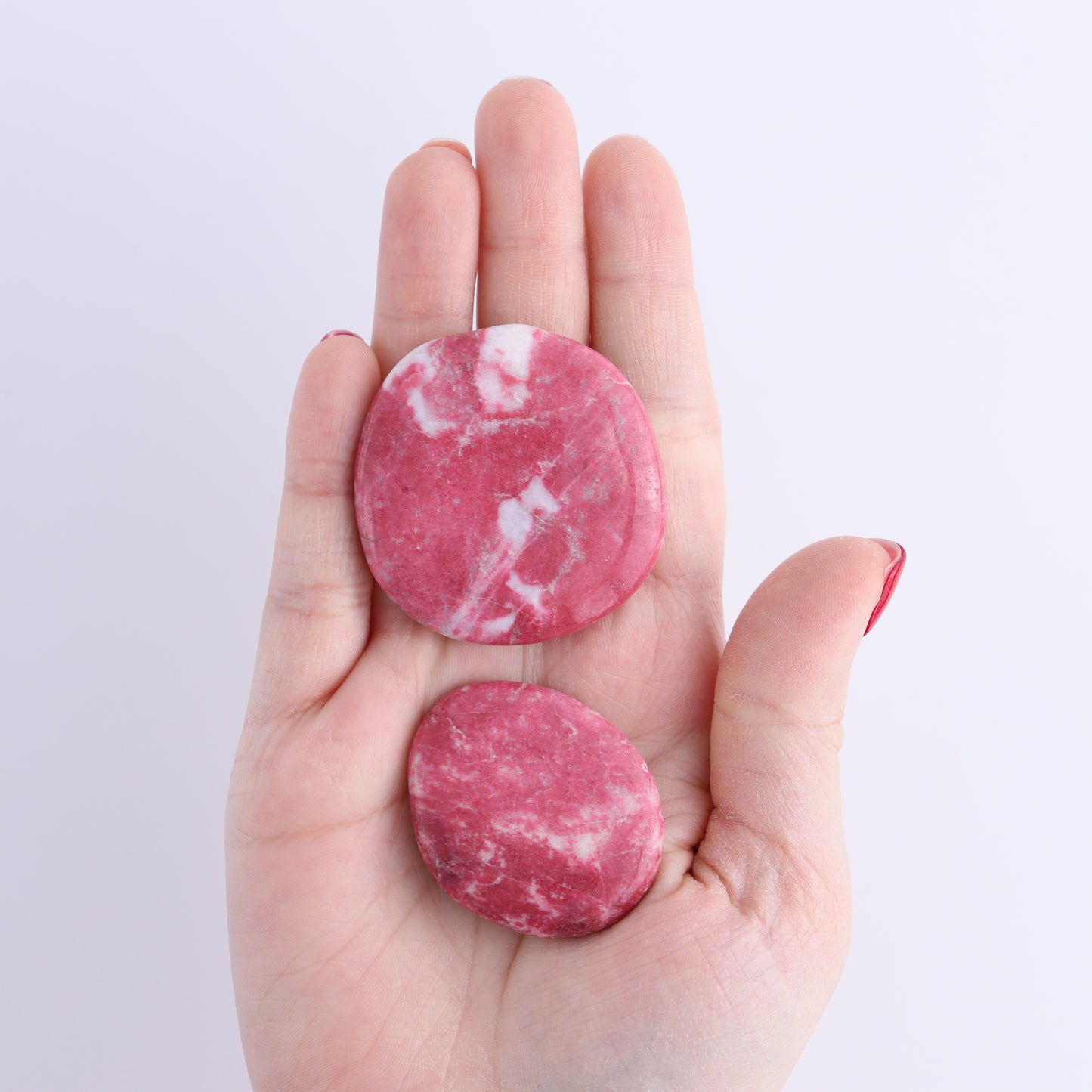 Thulite Flat Stones Set of 14 - Expert Wholesale and Supplier of Wholesale Crystals & Bulk Gemstones, ["Flat Stone","thulite"]