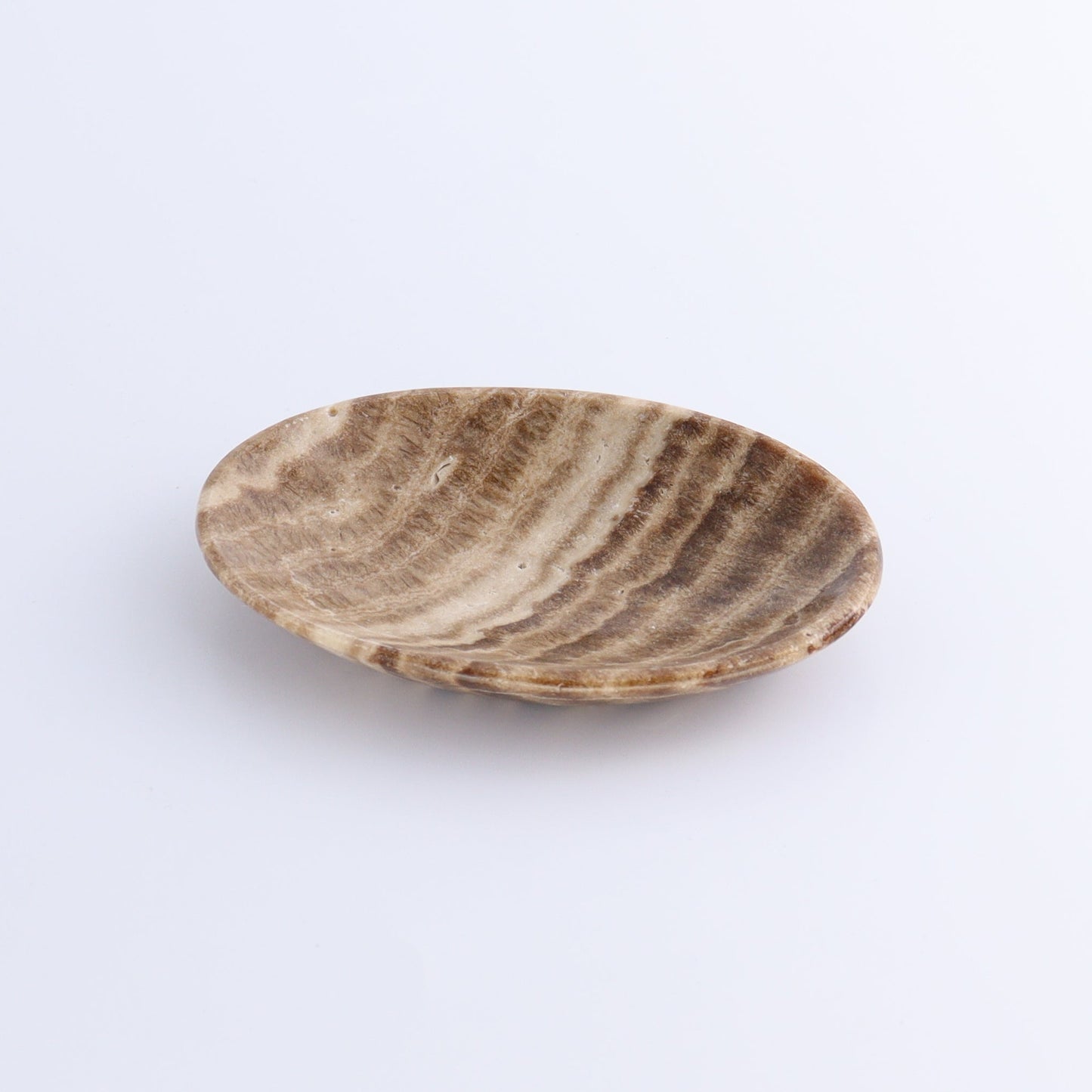 One Mexican Onyx/Calcite Chocolate Small Oval Dish - Expert Wholesale and Supplier of Wholesale Crystals & Bulk Gemstones, ["Calcite","Catalog Onyx","close_50","Decorative Dish","Mexico","onyx"]