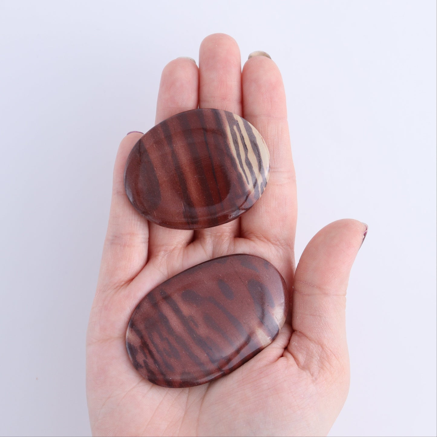 Print Stone Palm Stones Set of 25 - Expert Wholesale and Supplier of Wholesale Crystals & Bulk Gemstones, ["Palm Stones","Print Stone"]
