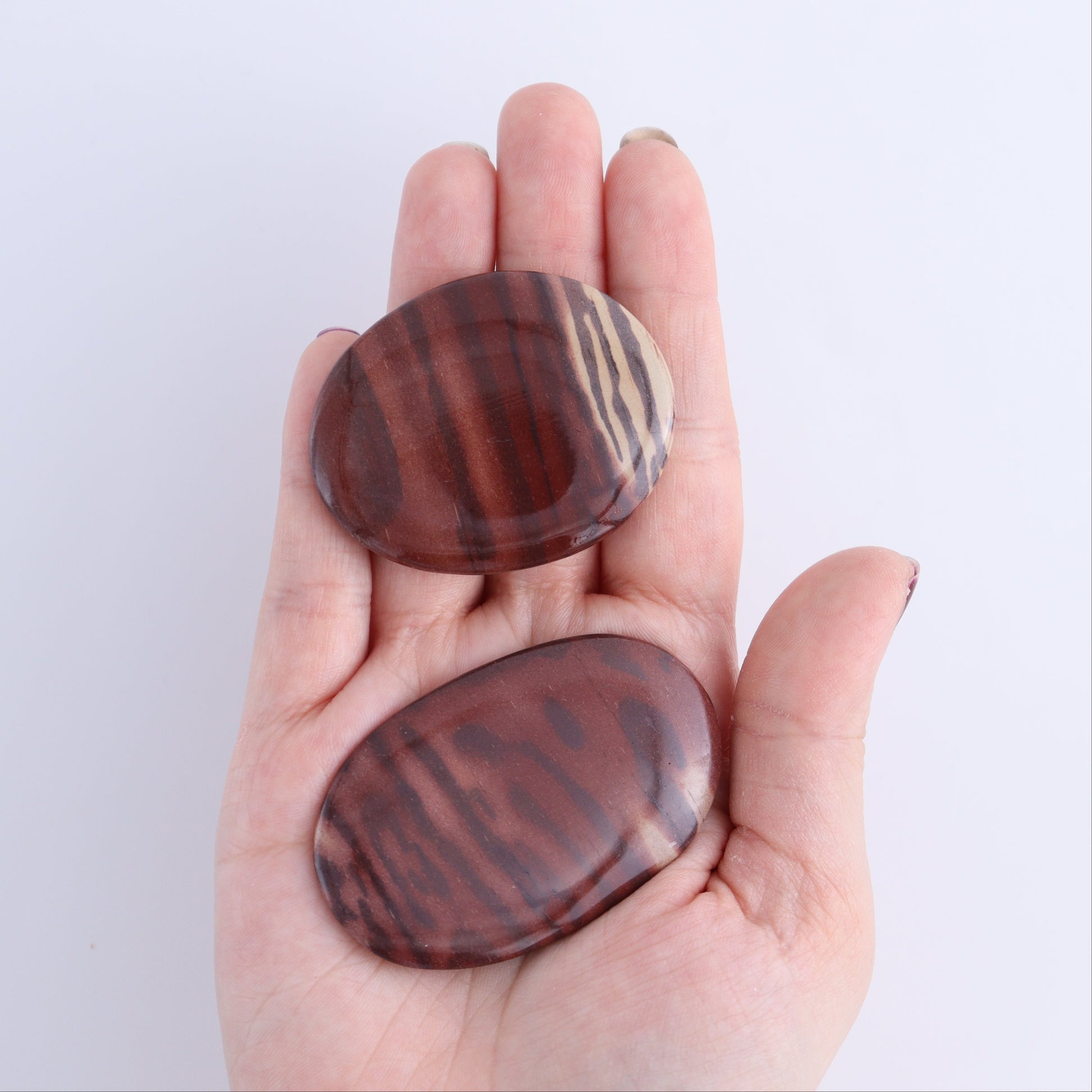 Print Stone Palm Stones Set of 25 - Expert Wholesale and Supplier of Wholesale Crystals & Bulk Gemstones, ["Palm Stones","Print Stone"]