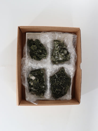 Epidote Flat Set of 4 - Expert Wholesale and Supplier of Wholesale Crystals & Bulk Gemstones, []