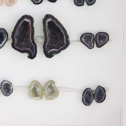 Tabasco Geodes 9 Pairs - Expert Wholesale and Supplier of Wholesale Crystals & Bulk Gemstones, ["Geodes","Tabasco Geode"]