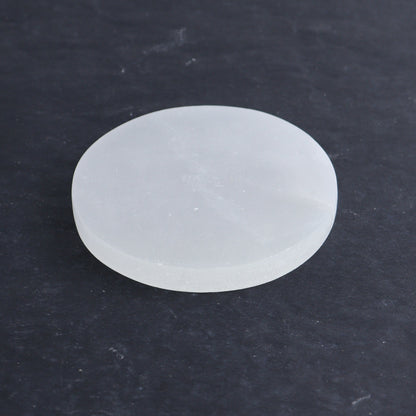 One Selenite (Satin Spar) Round Plate 10 cm - Expert Wholesale and Supplier of Wholesale Crystals & Bulk Gemstones, ["Close_30","Morocco","Round Dish","Selenite"]