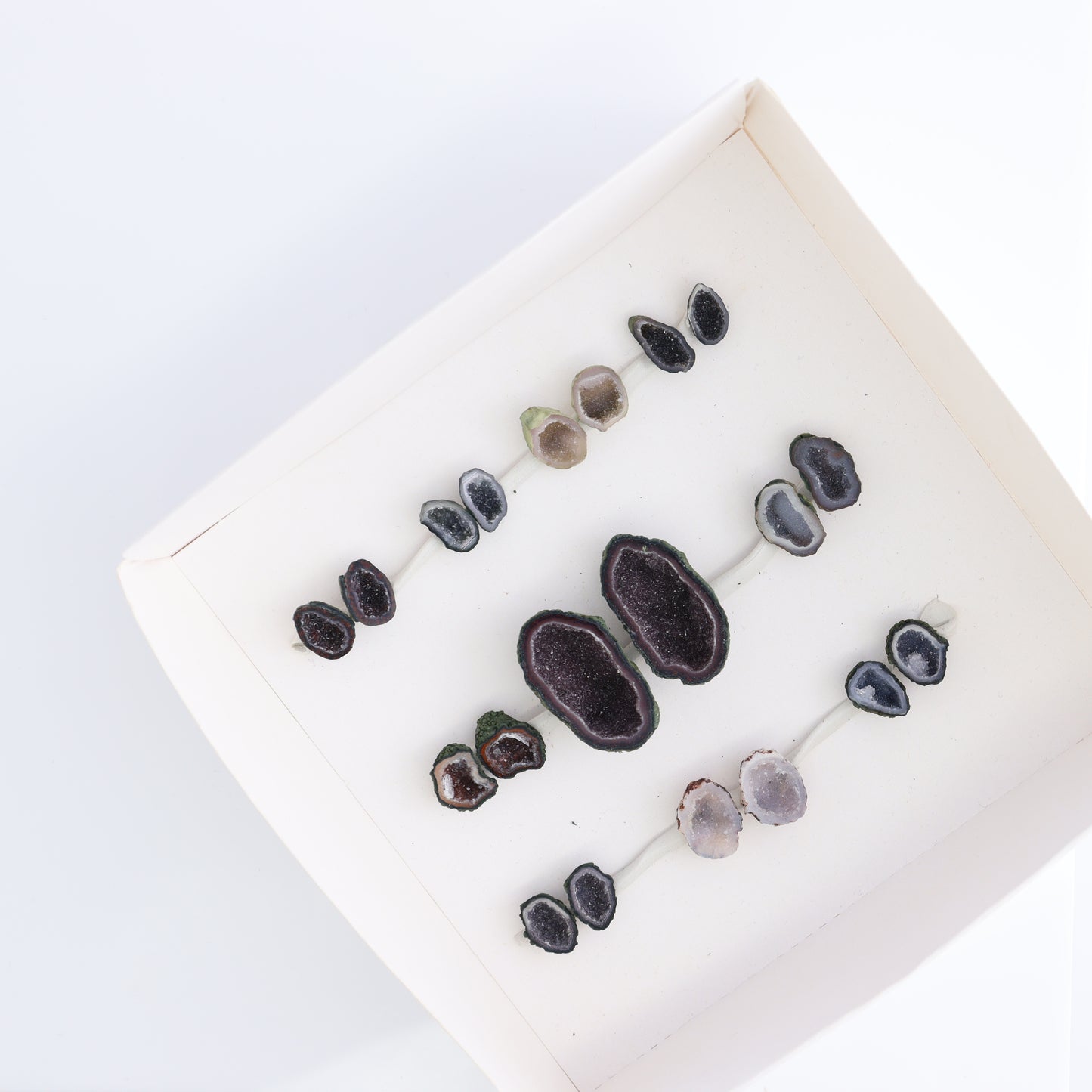 Tabasco Geodes 10 Pairs - Expert Wholesale and Supplier of Wholesale Crystals & Bulk Gemstones, ["Geodes","Tabasco Geode"]