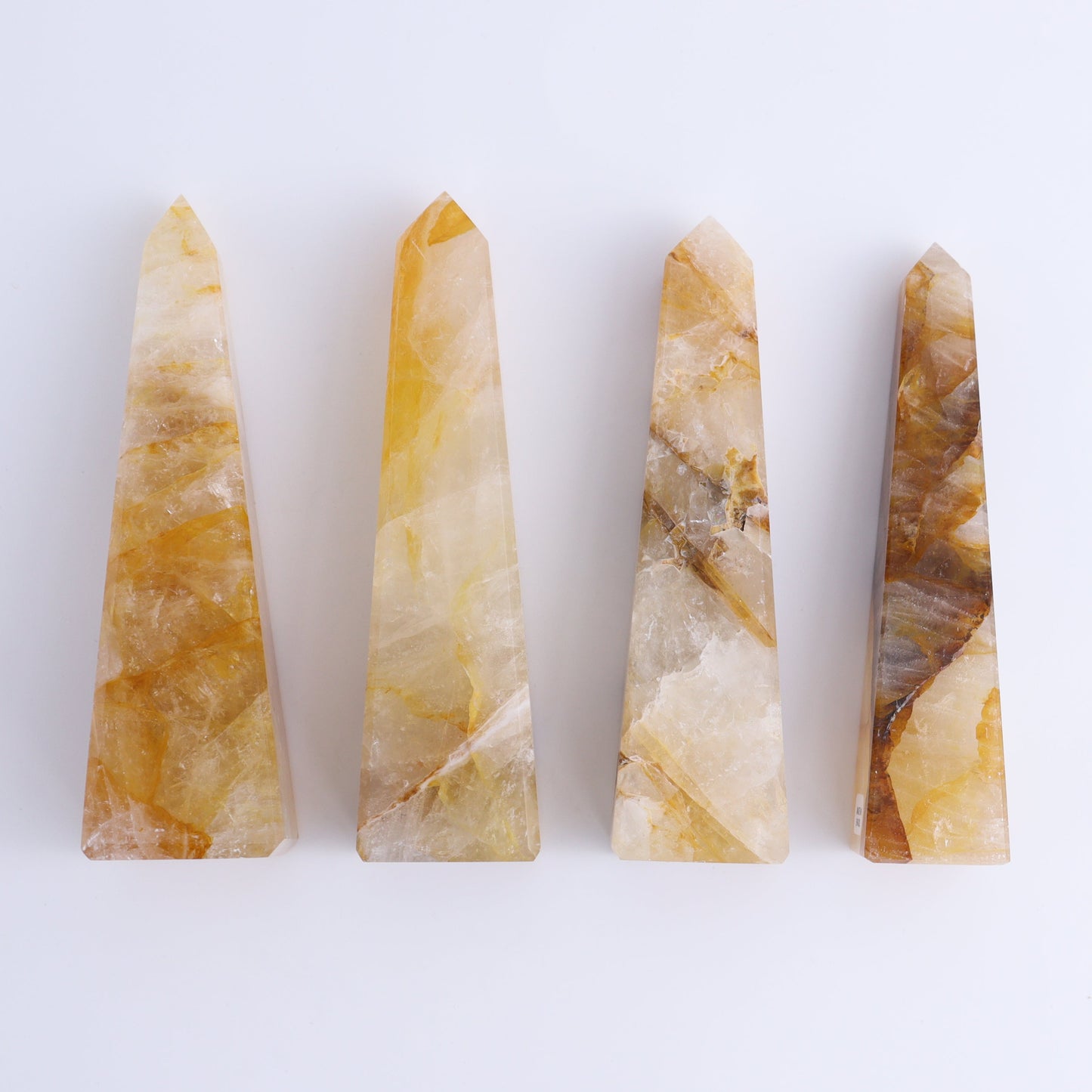 Golden Healer Towers Set of 4 - Expert Wholesale and Supplier of Wholesale Crystals & Bulk Gemstones, ["Brazil","Golden Healer","Towers"]