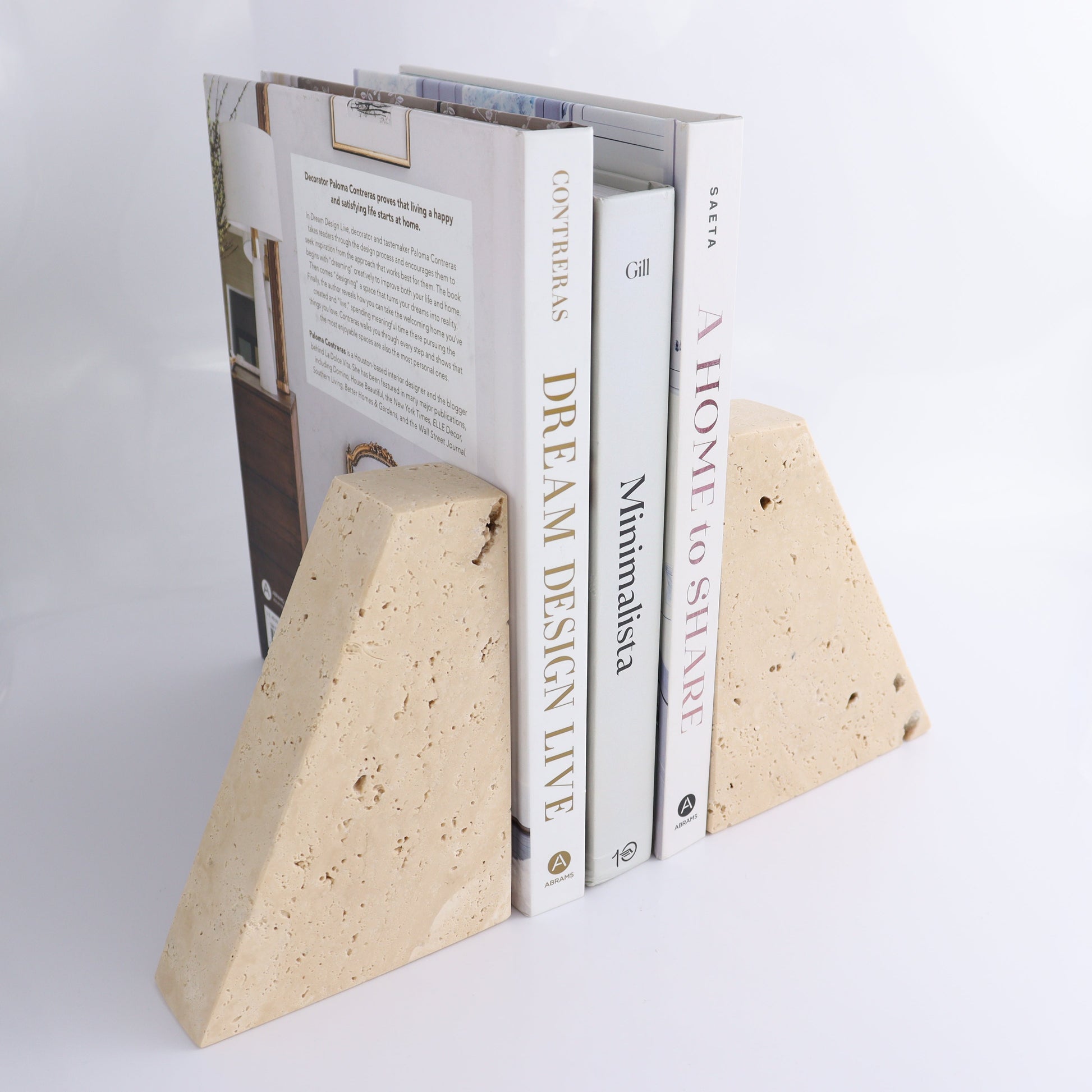 One Pair of Travertine Bookends - Expert Wholesale and Supplier of Wholesale Crystals & Bulk Gemstones, ["Bookends","Catalog Onyx","Mexico","Travertine"]