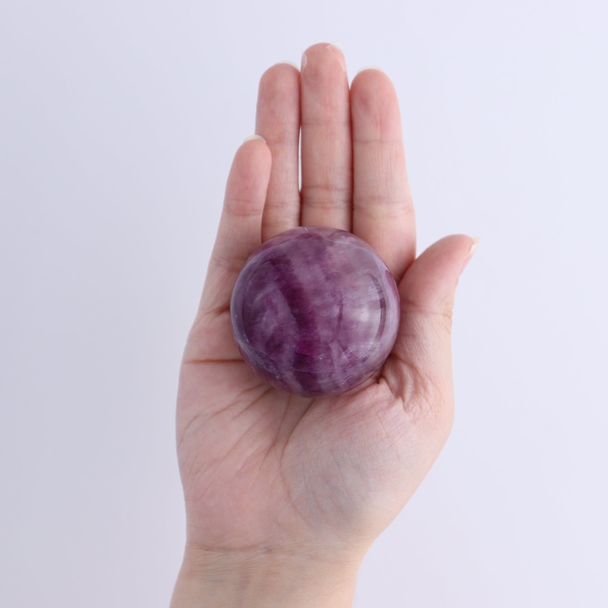 Purple Fluorite Spheres Set of 6 - Expert Wholesale and Supplier of Wholesale Crystals & Bulk Gemstones, ["Fluorite","Purple Fluorite","Spheres"]