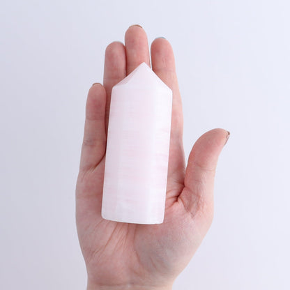 Pink Mangano Calcite Towers Set of 6