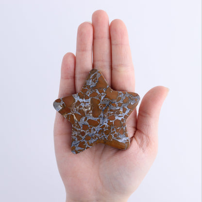 Brecciated Jasper Moons, Stars, Towers, Clouds, and Flames Set of 10