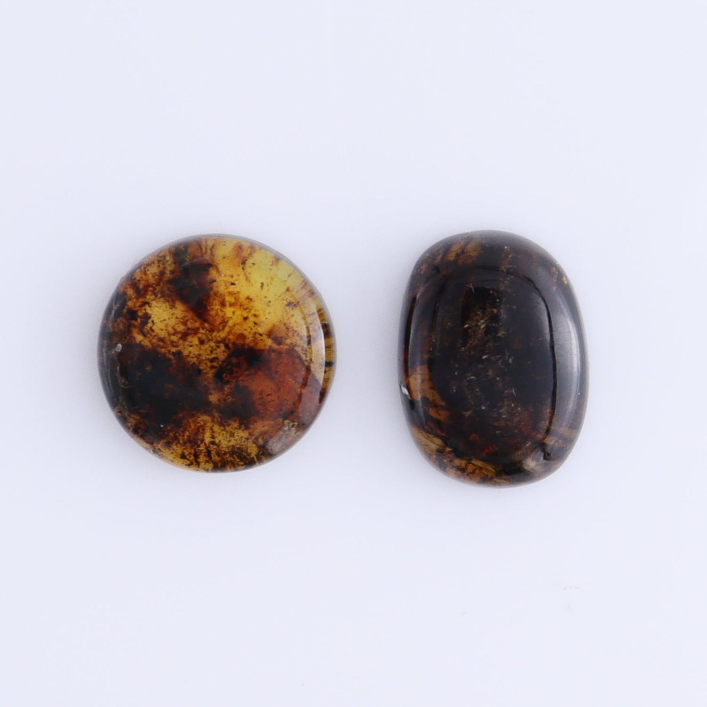 Chiapas Mexico Amber Cabs Set of 8 - Expert Wholesale and Supplier of Wholesale Crystals & Bulk Gemstones, ["Amber","Cabs","Chiapas Amber","Mexico"]