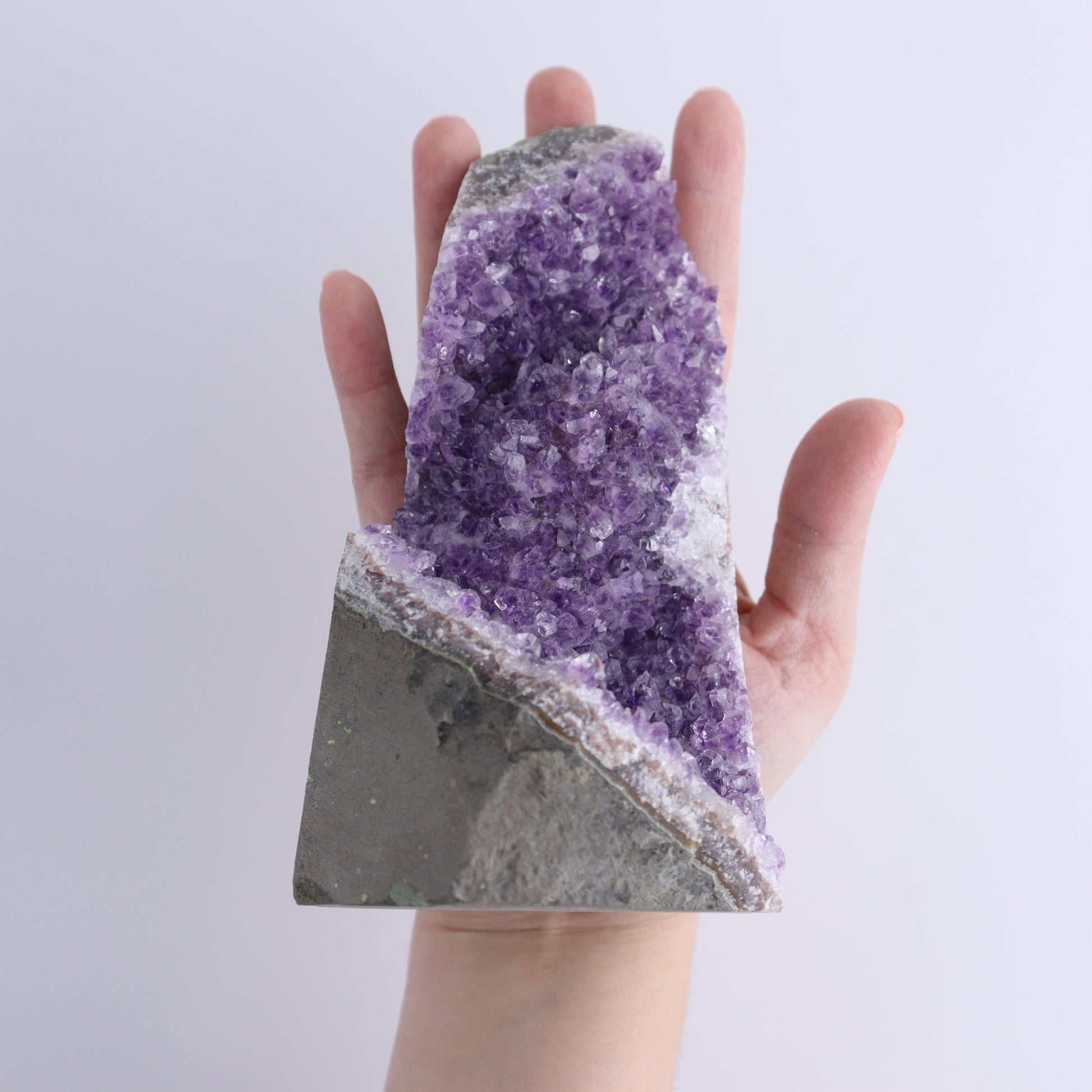 Uruguay Amethyst Cut Base Set of 4 - Expert Wholesale and Supplier of Wholesale Crystals & Bulk Gemstones, ["Amethyst","Cut Base","Uruguay"]