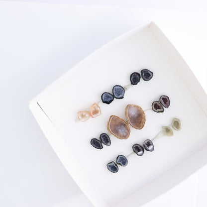 Tabasco Geodes 9 Pairs - Expert Wholesale and Supplier of Wholesale Crystals & Bulk Gemstones, ["Geodes","Tabasco Geode"]