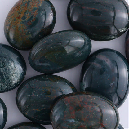 Bloodstone (Heliotrope) Palm Stones 1 kg Set - Expert Wholesale and Supplier of Wholesale Crystals & Bulk Gemstones, ["Blood Stone","Bloodstone","Heliotrope","Palm Stones"]