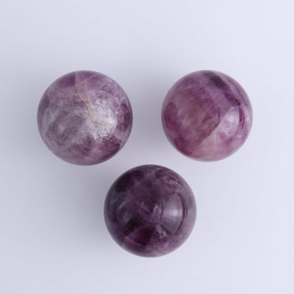 Purple Fluorite Spheres Set of 6 - Expert Wholesale and Supplier of Wholesale Crystals & Bulk Gemstones, ["Fluorite","Purple Fluorite","Spheres"]