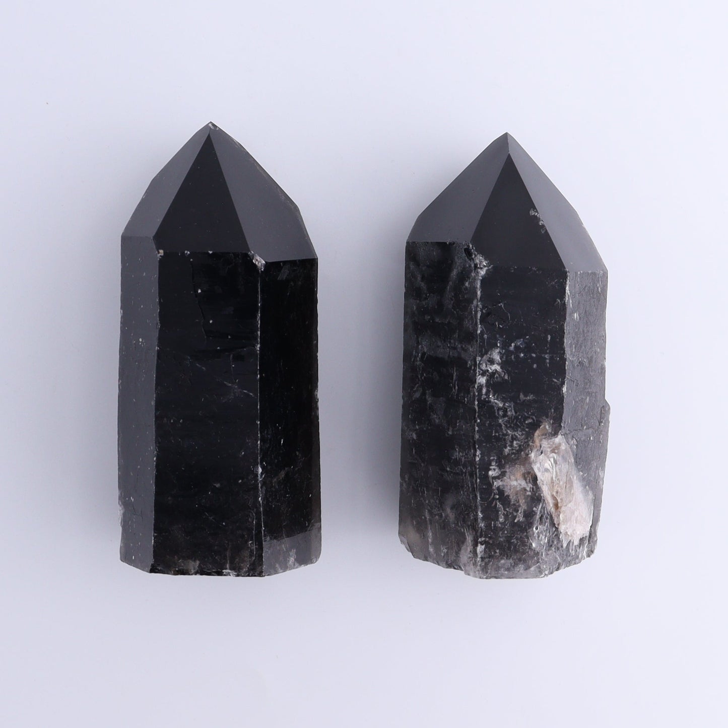 Dark Smoky Quartz Towers Set of 8 - Expert Wholesale and Supplier of Wholesale Crystals & Bulk Gemstones, ["close_70","Points","Quartz","Smoky Quartz","Towers"]