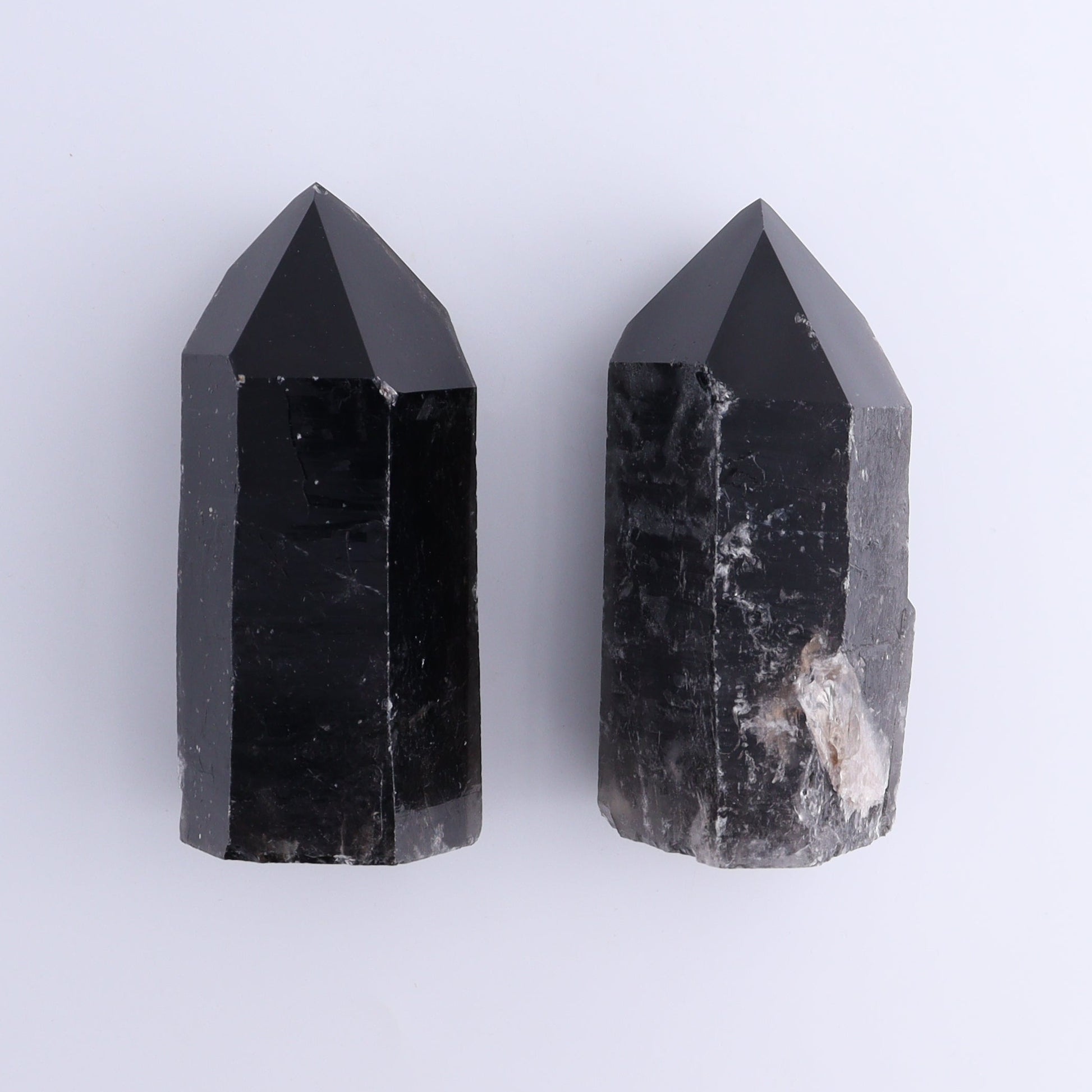Dark Smoky Quartz Towers Set of 8 - Expert Wholesale and Supplier of Wholesale Crystals & Bulk Gemstones, ["close_70","Points","Quartz","Smoky Quartz","Towers"]