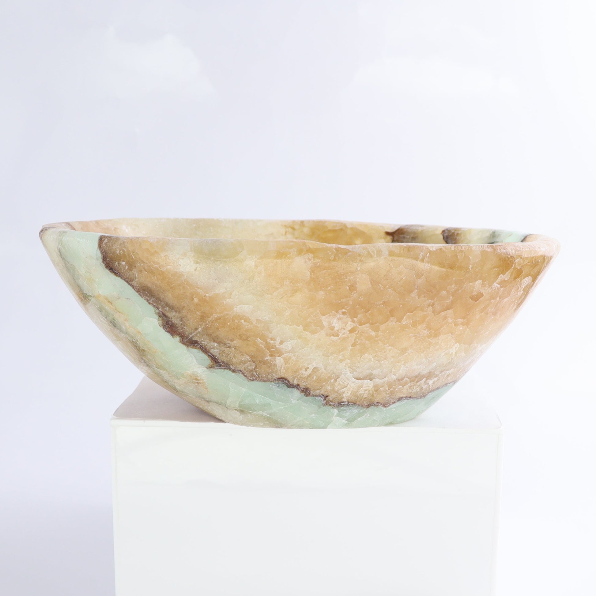 Mexican Onyx/Calcite Bowl - Expert Wholesale and Supplier of Wholesale Crystals & Bulk Gemstones, ["Bowls","Calcite","Mexico","onyx"]