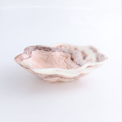 One Medium Bowl Mexican Onyx/Calcite Red & White - Expert Wholesale and Supplier of Wholesale Crystals & Bulk Gemstones, ["bowl","Calcite","Catalog Onyx","Decorative Dish","Mexico","onyx"]