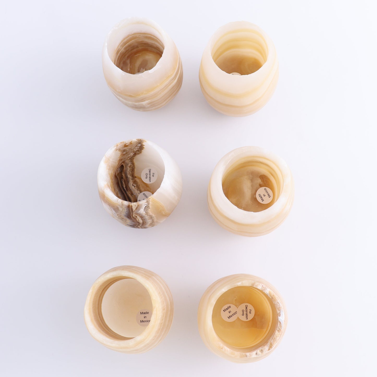 One Mexicano Onyx/Calcite Candle Holder - Expert Wholesale and Supplier of Wholesale Crystals & Bulk Gemstones, ["Calcite","Candle Holder","Catalog Onyx","Mexico","onyx"]