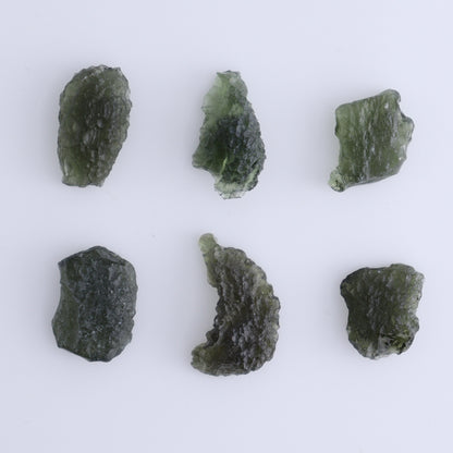 Moldavite Pieces Set of 6 - Expert Wholesale and Supplier of Wholesale Crystals & Bulk Gemstones, ["Czech Republic","Moldavite","Pieces"]