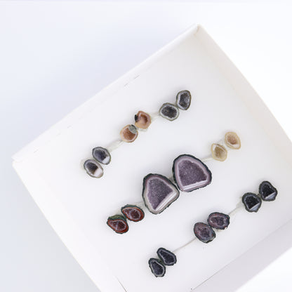 Tabasco Geodes 9 Pairs - Expert Wholesale and Supplier of Wholesale Crystals & Bulk Gemstones, ["Geodes","Tabasco Geode"]