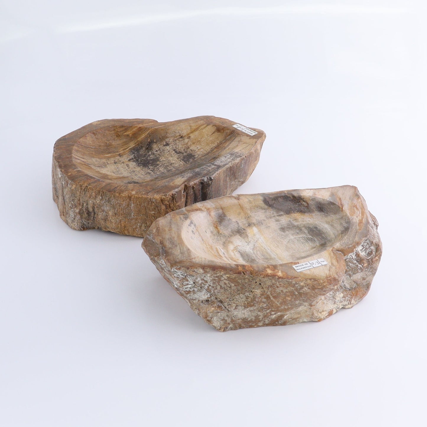 Petrified Wood Bowls Set of 2 - Expert Wholesale and Supplier of Wholesale Crystals & Bulk Gemstones, ["Bowls","Indonesia","Petrified Wood"]