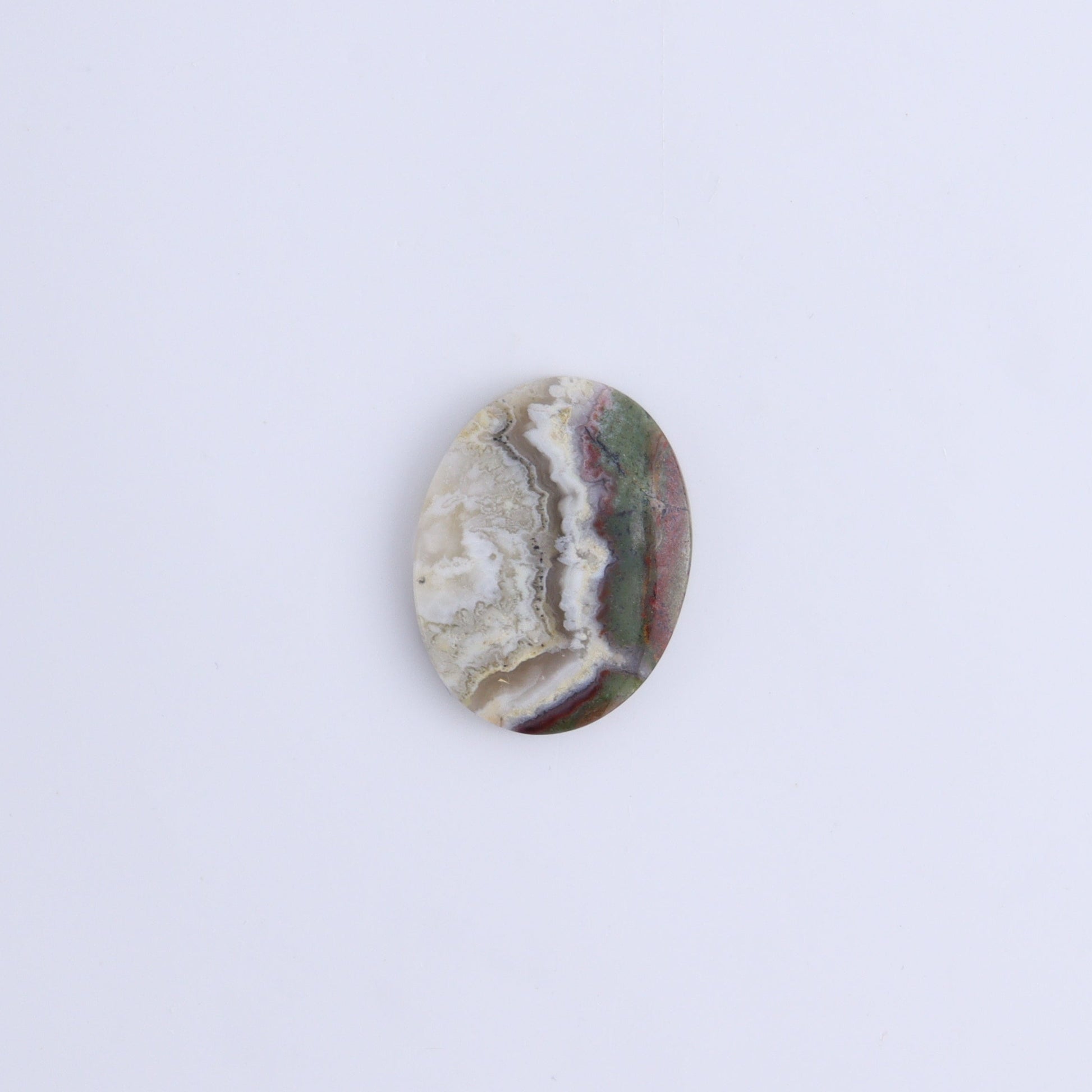One Moss Agate Oval Cab - Expert Wholesale and Supplier of Wholesale Crystals & Bulk Gemstones, ["Agate","Cabs","Moss Agate","Oval"]