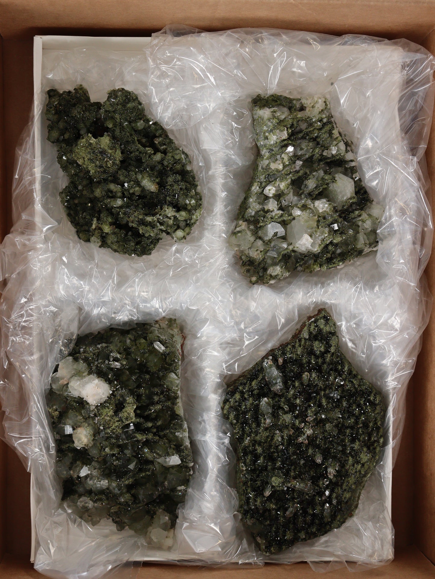 Epidote Flat Set of 4 - Expert Wholesale and Supplier of Wholesale Crystals & Bulk Gemstones, []