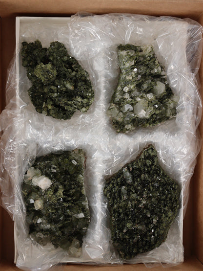 Epidote Flat Set of 4 - Expert Wholesale and Supplier of Wholesale Crystals & Bulk Gemstones, []