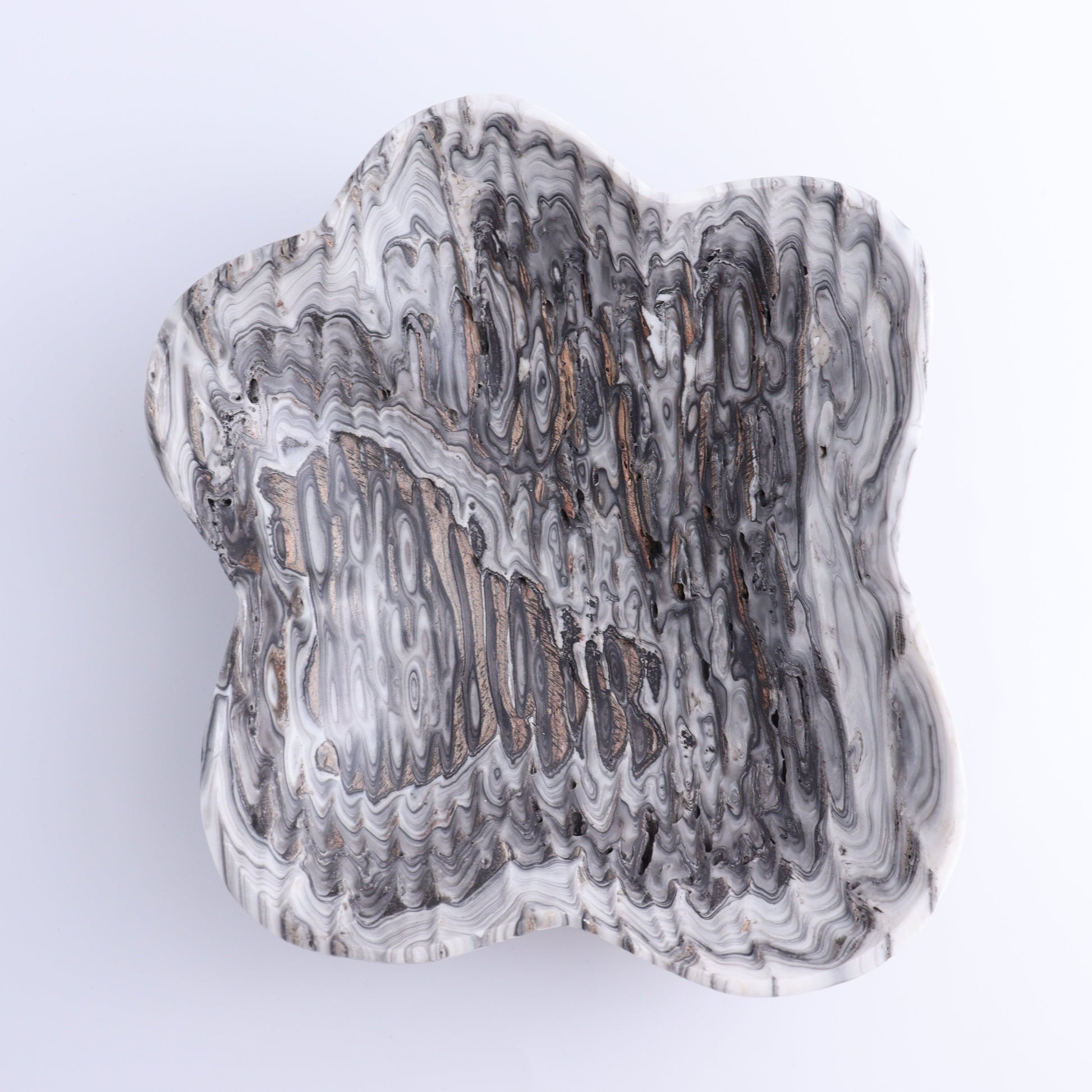 One Bowl Mexican Onyx/Calcite Black/White Zebra - Expert Wholesale and Supplier of Wholesale Crystals & Bulk Gemstones, ["bowl","Calcite","Catalog Onyx","Decorative Dish","Mexico","onyx"]