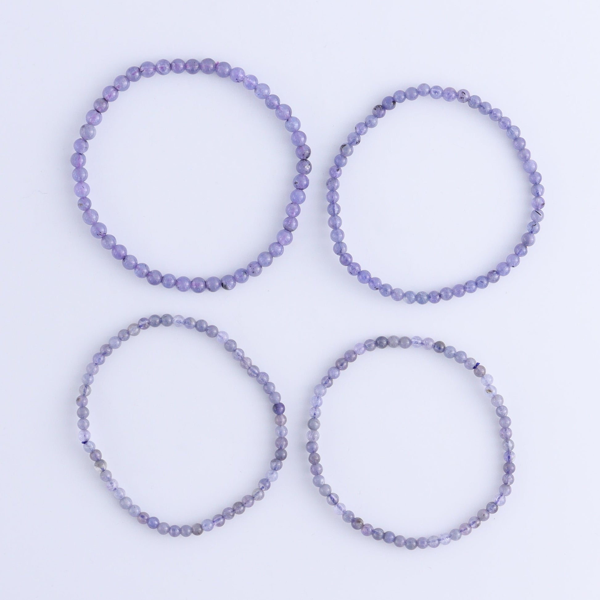 One Tanzinite 3 - 4 mm Bracelet - Expert Wholesale and Supplier of Wholesale Crystals & Bulk Gemstones, ["Bracelet","bracelets","Tanzinite"]