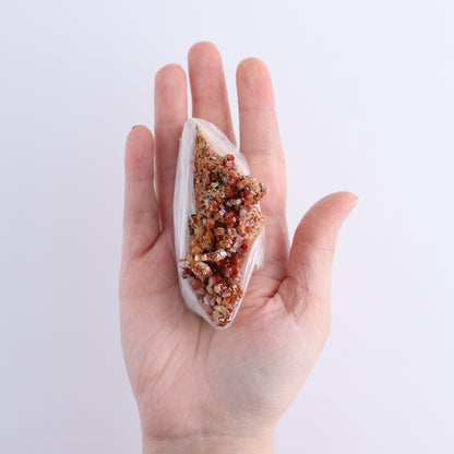 Vanadinite on Barite Flat from Morocco - Expert Wholesale and Supplier of Wholesale Crystals & Bulk Gemstones, ["Barite","Flats","Morocco","Vanadinite","Vanadinite Barite"]