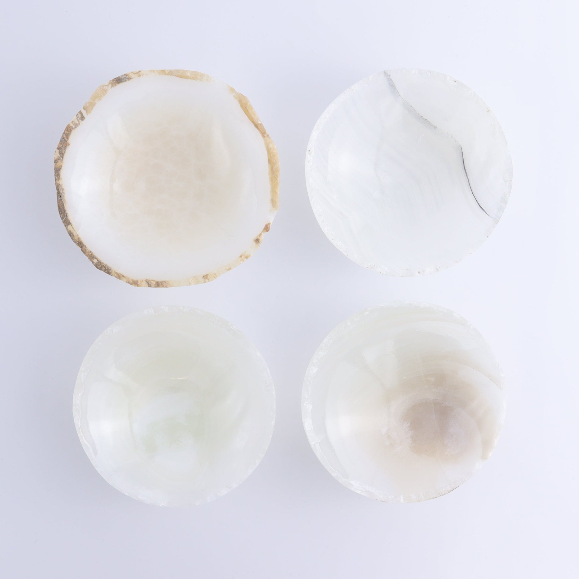 One Bowl (12 cm) Mexican Onyx/Calcite White Rough - Expert Wholesale and Supplier of Wholesale Crystals & Bulk Gemstones, ["bowl","Calcite","Catalog Onyx","Decorative Dish","Mexico","onyx"]