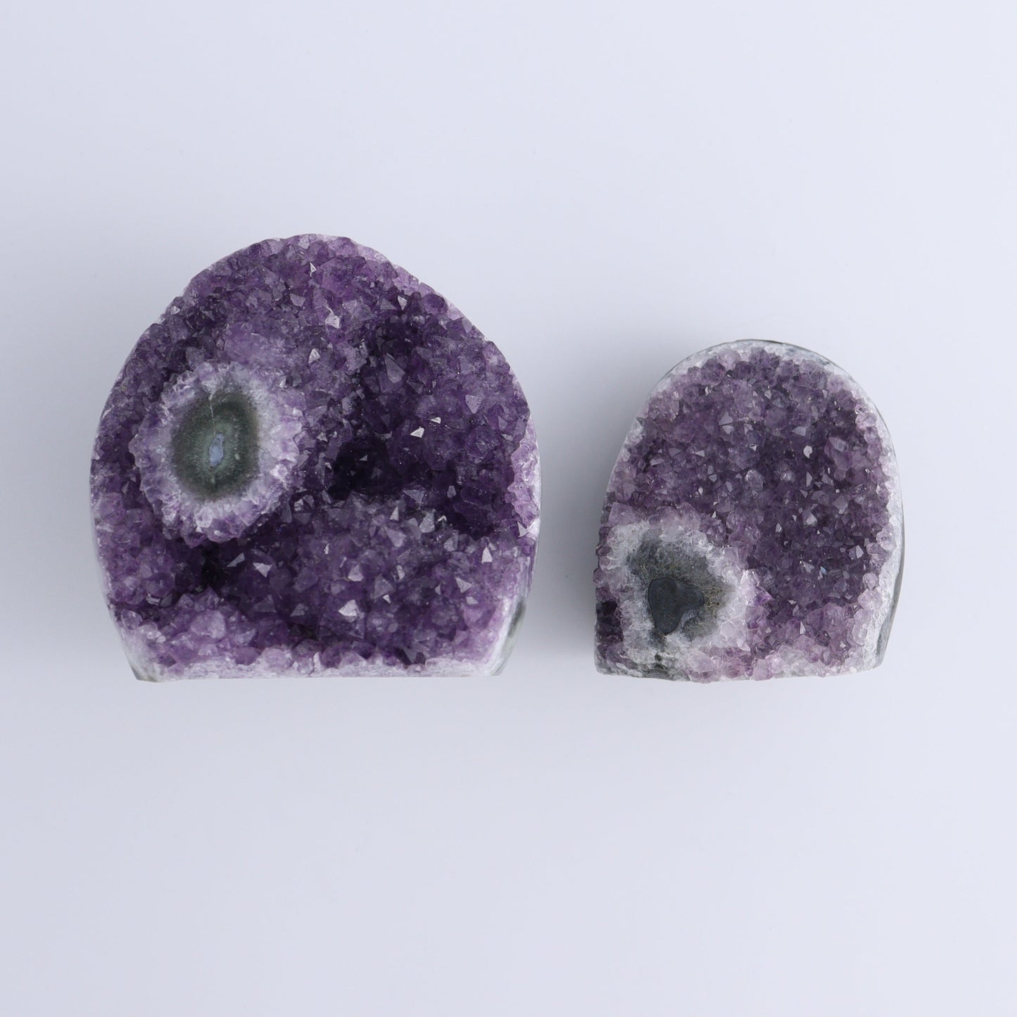 Uruguay Amethyst Set of 4 - Expert Wholesale and Supplier of Wholesale Crystals & Bulk Gemstones, ["Amethyst","Cut Base","Uruguay"]