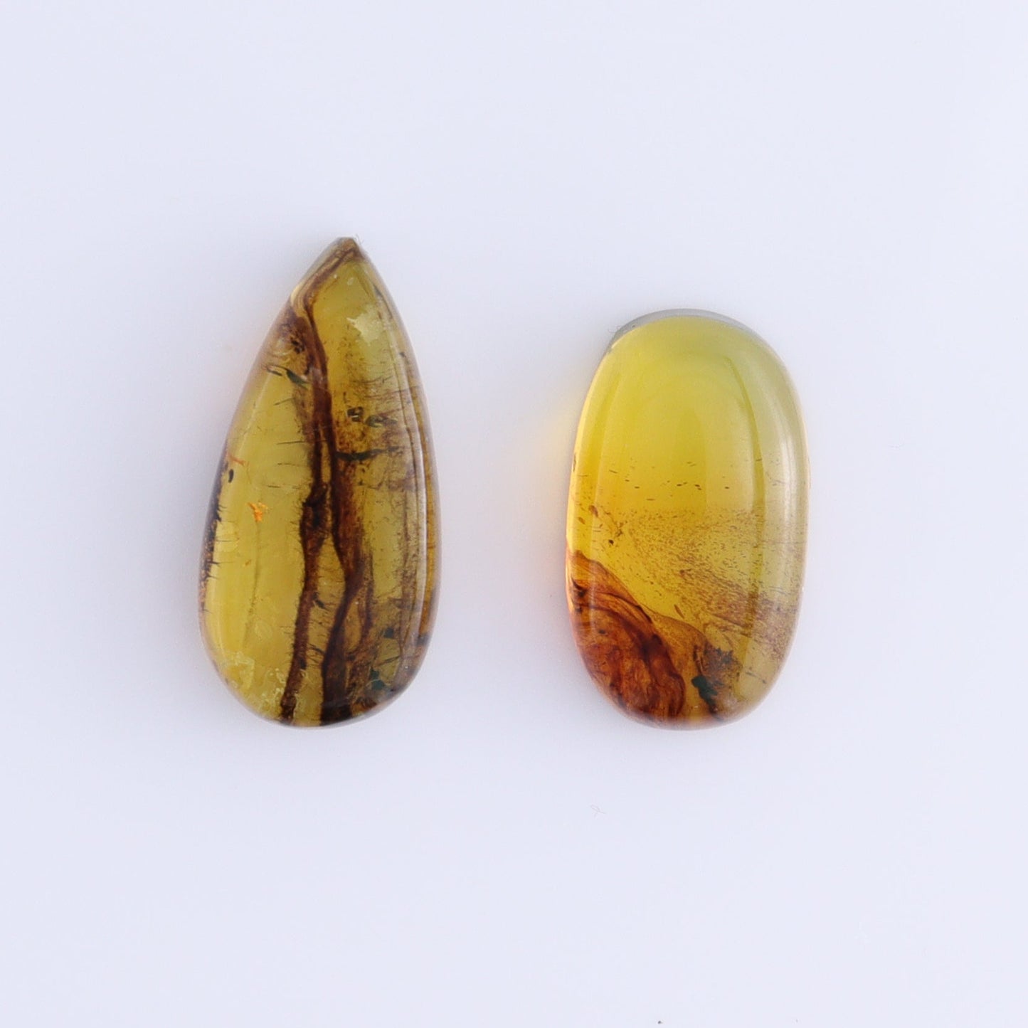 Chiapas Mexico Amber Cabs Set of 8 - Expert Wholesale and Supplier of Wholesale Crystals & Bulk Gemstones, ["Amber","Cabs","Chiapas Amber","Mexico"]