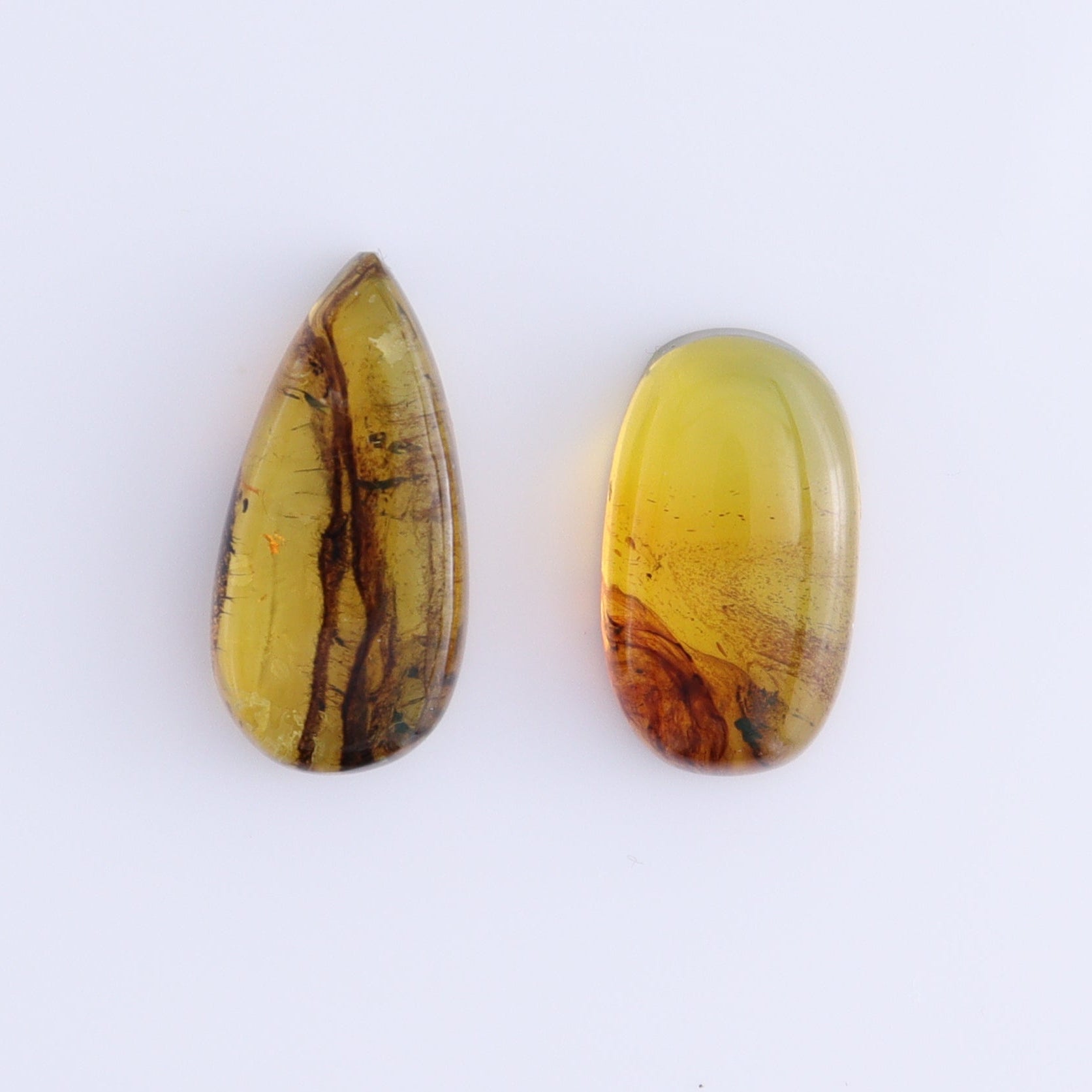 Chiapas Mexico Amber Cabs Set of 8 - Expert Wholesale and Supplier of Wholesale Crystals & Bulk Gemstones, ["Amber","Cabs","Chiapas Amber","Mexico"]