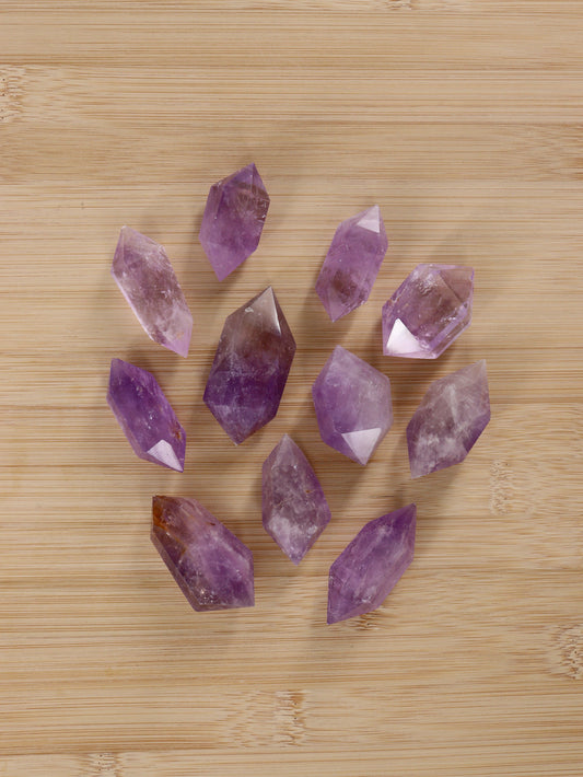 Amethyst Double Point Set of 10