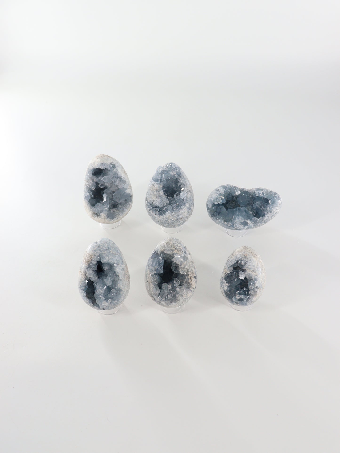 Celestite Eggs Set of 6 - Expert Wholesale and Supplier of Wholesale Crystals & Bulk Gemstones, []