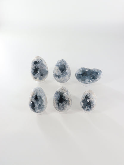 Celestite Eggs Set of 6 - Expert Wholesale and Supplier of Wholesale Crystals & Bulk Gemstones, []
