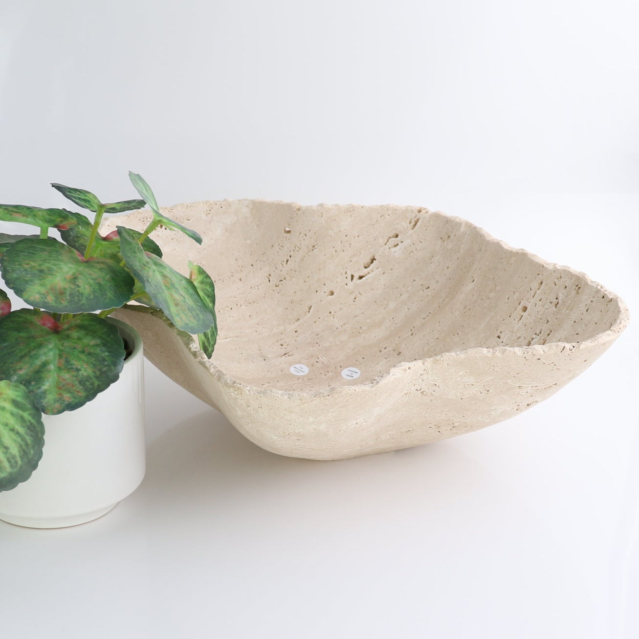 Mexican Travertine Bowl 14"