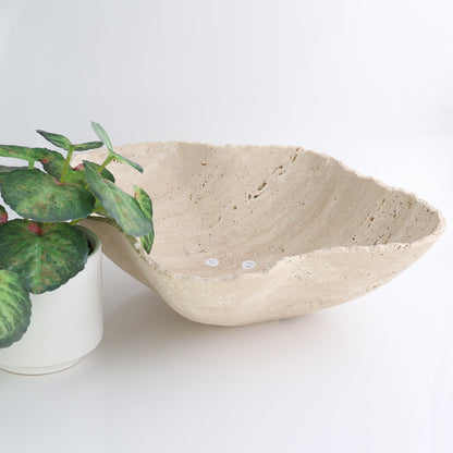 Mexican Travertine Bowl 14"