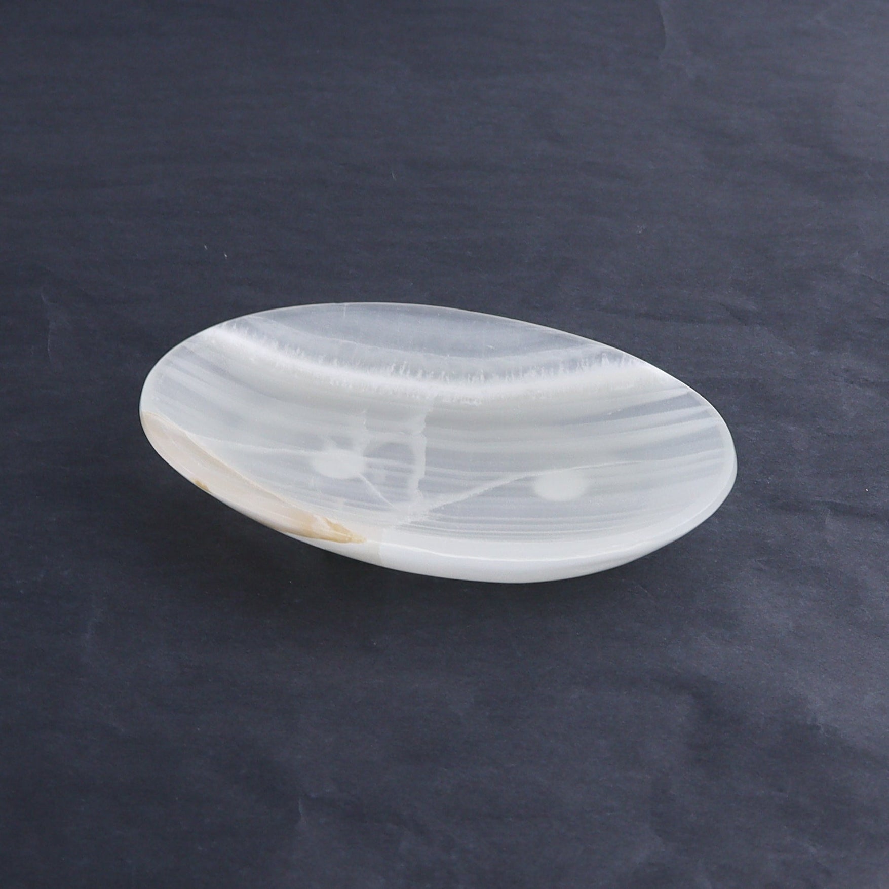 One Mexican Onyx/Calcite White Small Oval Dish - Expert Wholesale and Supplier of Wholesale Crystals & Bulk Gemstones, ["Calcite","Catalog Onyx","close_50","Decorative Dish","Mexico","onyx"]