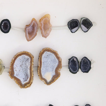 Tabasco Geodes 9 Pairs - Expert Wholesale and Supplier of Wholesale Crystals & Bulk Gemstones, ["Geodes","Tabasco Geode"]