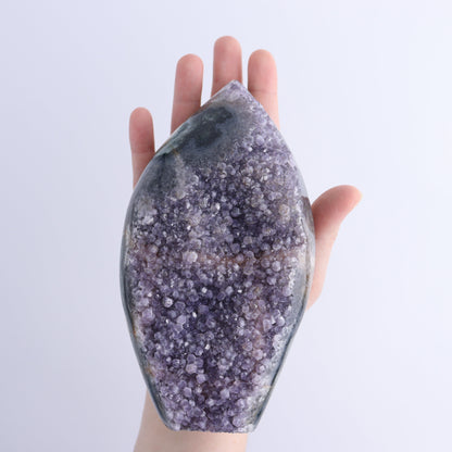 Uruguay Druzy Amethyst Flames Set of 4 - Expert Wholesale and Supplier of Wholesale Crystals & Bulk Gemstones, ["Amethyst","flames","Uruguay"]