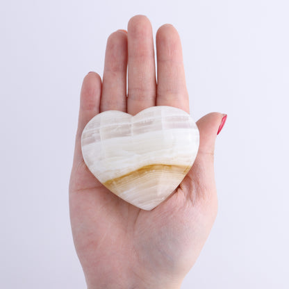 Onyx/Calcite Hearts Set of 7 - Expert Wholesale and Supplier of Wholesale Crystals & Bulk Gemstones, ["Calcite","Hearts","Mexico","onyx"]