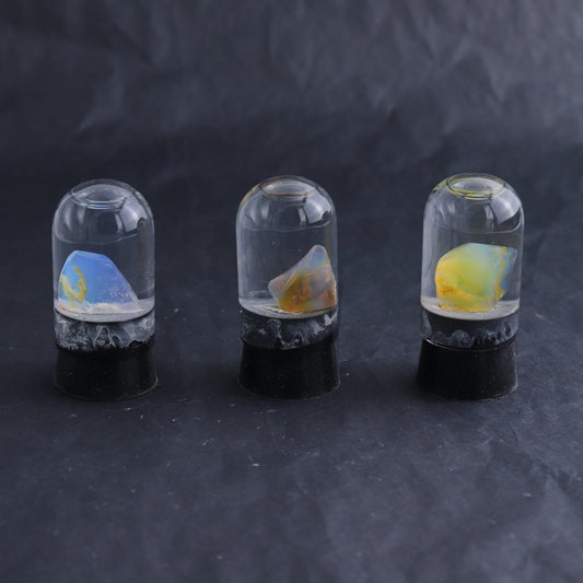 Ethiopian Opal Rough in Water Set of 3 - wholesale crystals