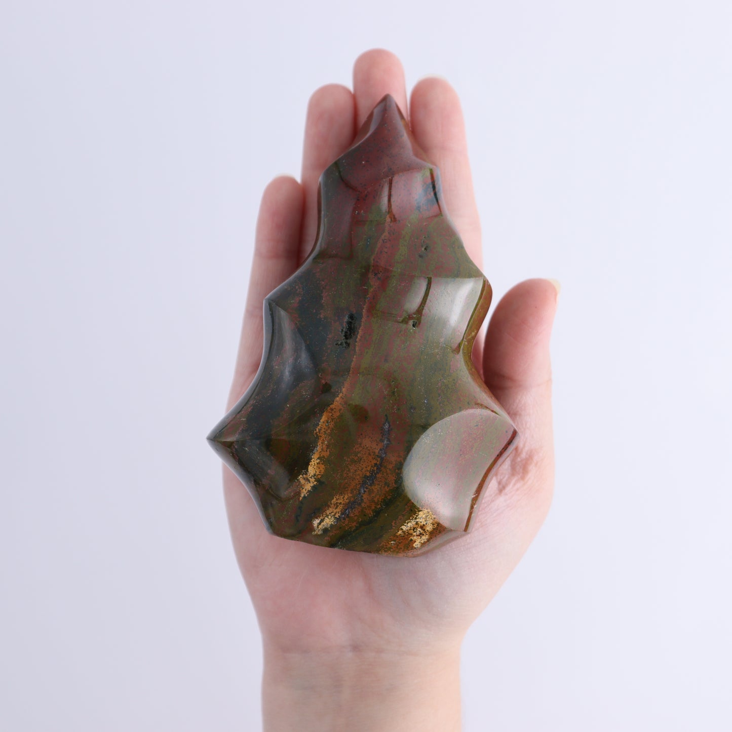 Ocean Jasper Flames Set of 5 - Expert Wholesale and Supplier of Wholesale Crystals & Bulk Gemstones, ["close_30","flames","jasper","Madagascar","Ocean Jasper"]