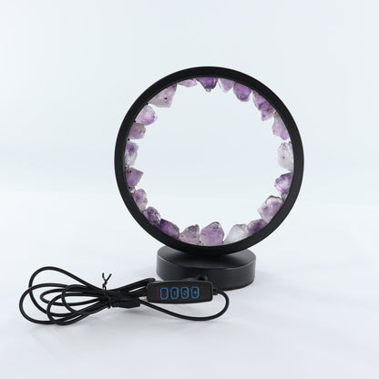 One Amethyst Round Lamp